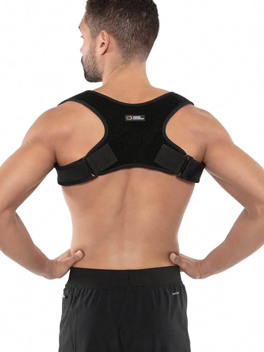 Back Brace Posture Corrector for Women and Men. Copper Infused Shoulder Straight - Picture 7 of 8